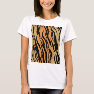Tijger naadloze patroonstructuur achtergrond t-shirt