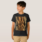 Tijger naadloze patroonstructuur achtergrond t-shirt (Voorkant volledig)