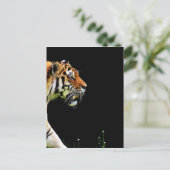 Tijger nadert - Wild Animal kunstwerk Briefkaart (Staand voorkant)
