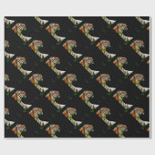 Tijger nadert - Wild Animal kunstwerk Cadeaupapier (Vlak)