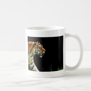 Tijger nadert - Wild Animal kunstwerk Koffiemok