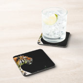 Tijger nadert - Wild Animal kunstwerk Onderzetter (Rechterzijde)