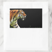 Tijger nadert - Wild Animal kunstwerk Rechthoekige Sticker (Tas)