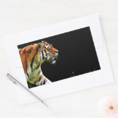 Tijger nadert - Wild Animal kunstwerk Rechthoekige Sticker (Envelop)