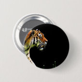 Tijger nadert - Wild Animal kunstwerk Ronde Button 5,7 Cm (Voorkant /achterkant)