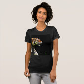 Tijger nadert - Wild Animal kunstwerk T-shirt (Voorkant volledig)
