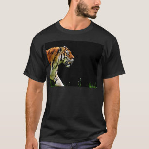Tijger nadert - Wild Animal kunstwerk T-shirt