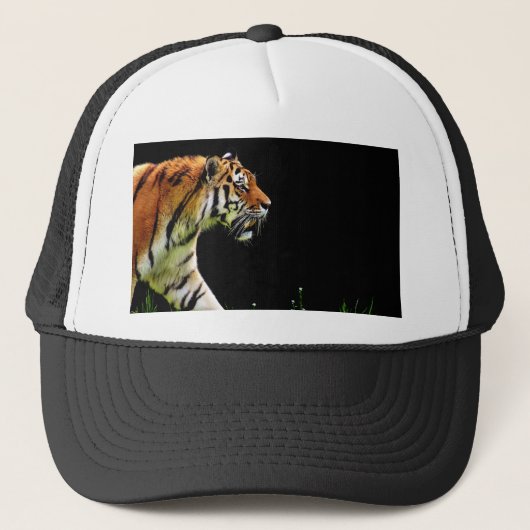 Tijger nadert - Wild Animal kunstwerk Trucker Pet (Voorkant)