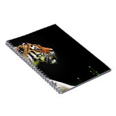 Tijger Nadert - Wilde Dieren Kunstwerk Notitieboek (Rechterzijde)
