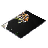 Tijger Nadert - Wilde Dieren Kunstwerk Notitieboek (Linkerzijde)
