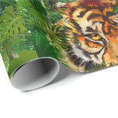 Tijger - Natuur Oerwoud tijger - Papier voor het r (Rol Hoek)