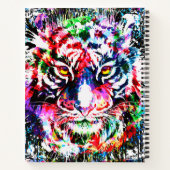 Tijger Notitieboek - Kleurrijk tijgerwerk - Wilde  (Achterkant)