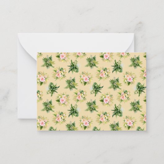 Tijger Oerwoud Baby shower Ouderschap Advies Notitiekaartje (Achterkant)