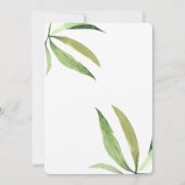 Tijger Oerwoud Mam en Baby Eucalyptus Baby shower Kaart (Achterkant)