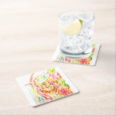 Tijger oerwoud zomer kartonnen onderzetters (Insitu)