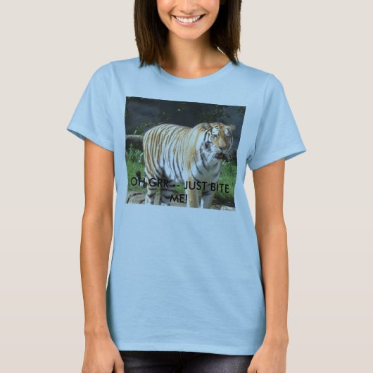 tijger, OH GRR — BITE ME ALLEMAAL! T-shirt (Voorkant)