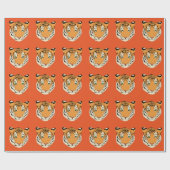 tijger omslagpapier cadeaupapier (Vlak)