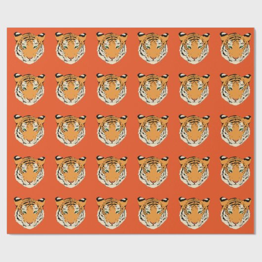 tijger omslagpapier cadeaupapier (Vlak)