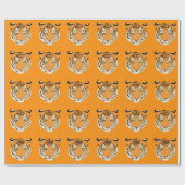 tijger omslagpapier cadeaupapier (Vlak)