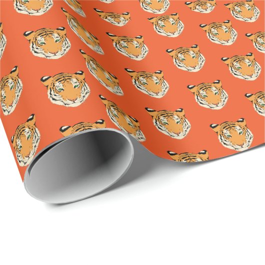 tijger omslagpapier cadeaupapier (Rol Hoek)