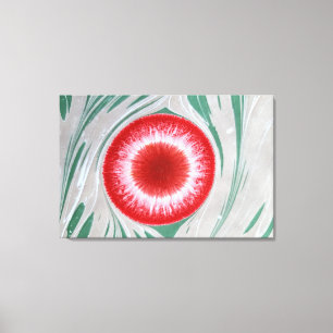 Tijger Oog Marmerend Canvas Art No4 Afdruk