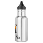 Tijger op cricket met cricket bat waterfles (Rechts)