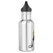 Tijger op cricket met cricket bat waterfles (Links)