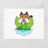 Tijger op de jacht briefkaart (Voorkant)