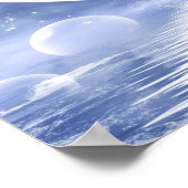 Tijger op de maan poster (Hoek)