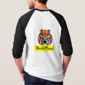 Tijger op de Prowl (met een Camera!) T-shirt (Achterkant)
