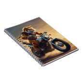 Tijger op een motorfiets notitieboek (Rechterzijde)