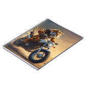 Tijger op een motorfiets notitieboek (Linkerzijde)