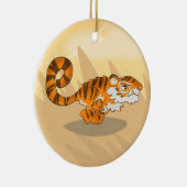 Tijger op het Ornament van de Hunt-keramiek (Rechts)