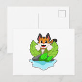 Tijger op jacht briefkaart (Voorkant / Achterkant)