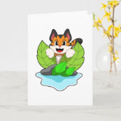 Tijger op jacht kaart (Gele Bloem)