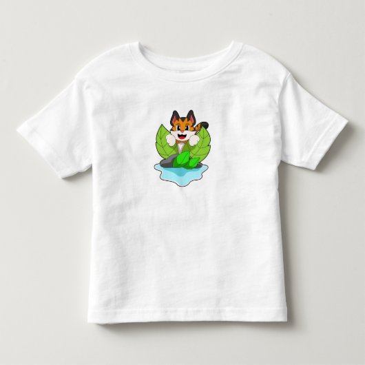 Tijger op jacht kinder shirts (Voorkant)