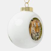 tijger op keramische balornament bal ornament (Links)