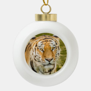 tijger op keramische balornament bal ornament