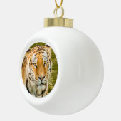 tijger op keramische balornament bal ornament (Rechts)