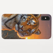 Tijger op zonsondergang Case-Mate iPhone case (Achterkant (horizontaal))