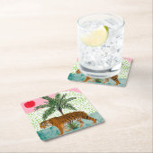 Tijger op zonsopgang kartonnen onderzetters (Insitu)