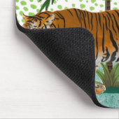 Tijger op zonsopgang muismat (Hoek)