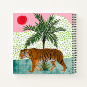 Tijger op zonsopgang notitieboek (Achterkant)
