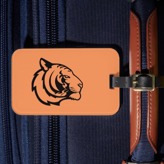 Tijger oranje bagagelabel (Voorkant Insitu 4)