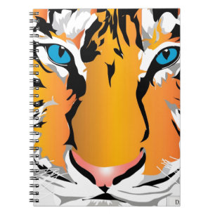 TIJGER-ORANJE NOTITIEBOEK