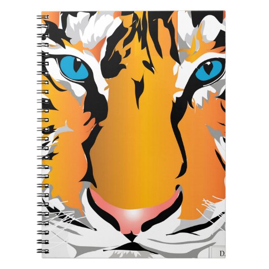 TIJGER-ORANJE NOTITIEBOEK (Voorkant)