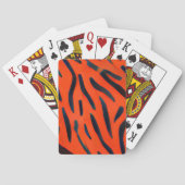 tijger oranje print speelkaarten (Achterkant)