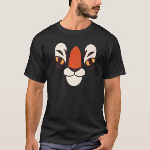 Tijger Outfit Roofdier Kat Hallowee Tijger Kostuum T-shirt