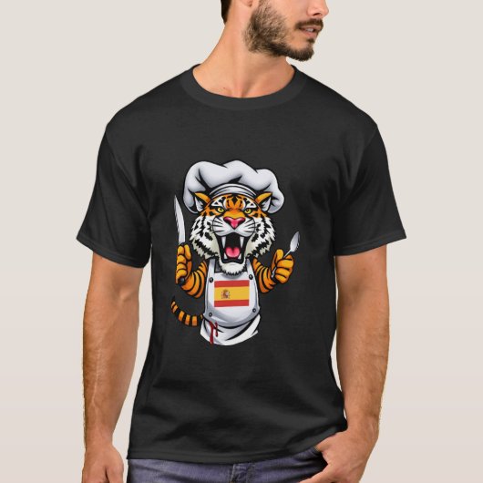 Tijger Paella Chef T-shirt (Voorkant)