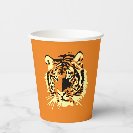 tijger papieren bekers (Voorkant)